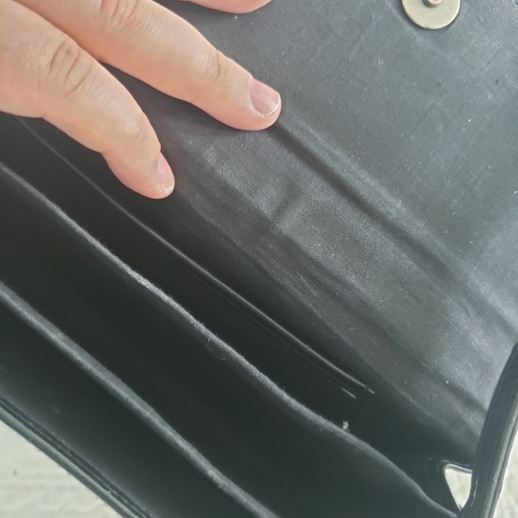 Vintage small black snap closure purse - Picture 2 of 2